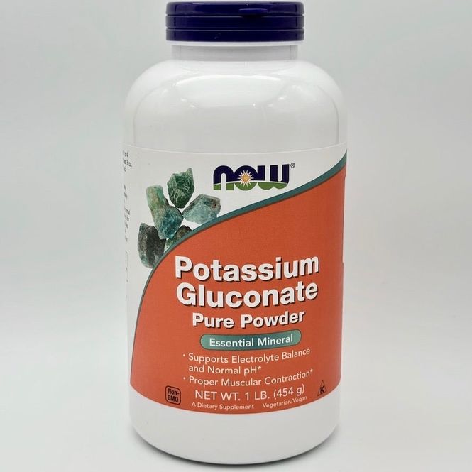 Hovedbilde Now Kalium Gluconate Pulver 454g