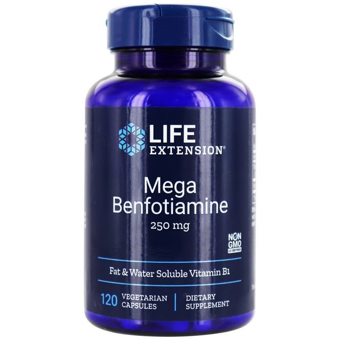 Hovedbilde Mega Benfotiamine 250 mg 120 kapsler
