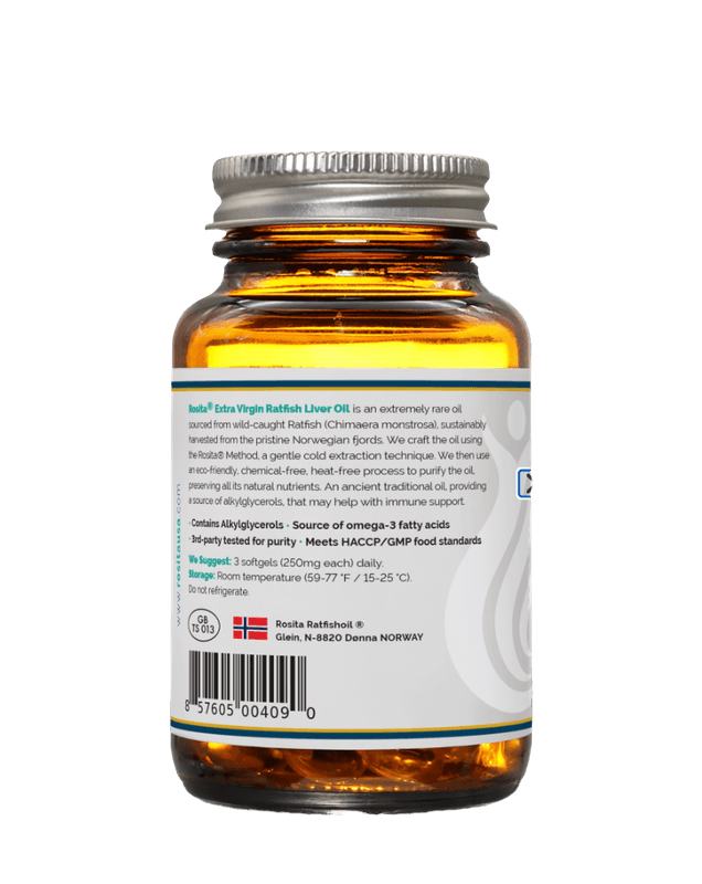 Rosita Ratfish Liver Oil (RFO) 90 softgels